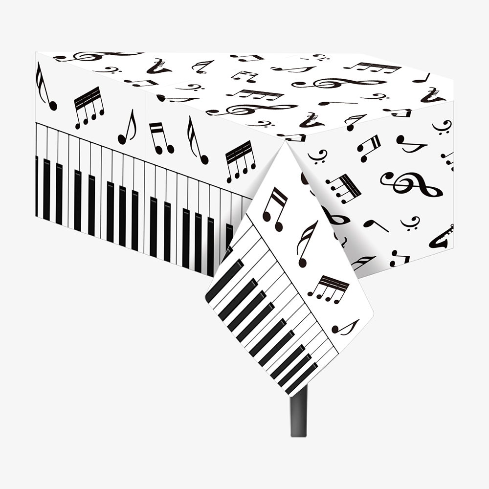 1pc Musical Note Tablecloth Di - Table Cloth Disposable のレビューと価格