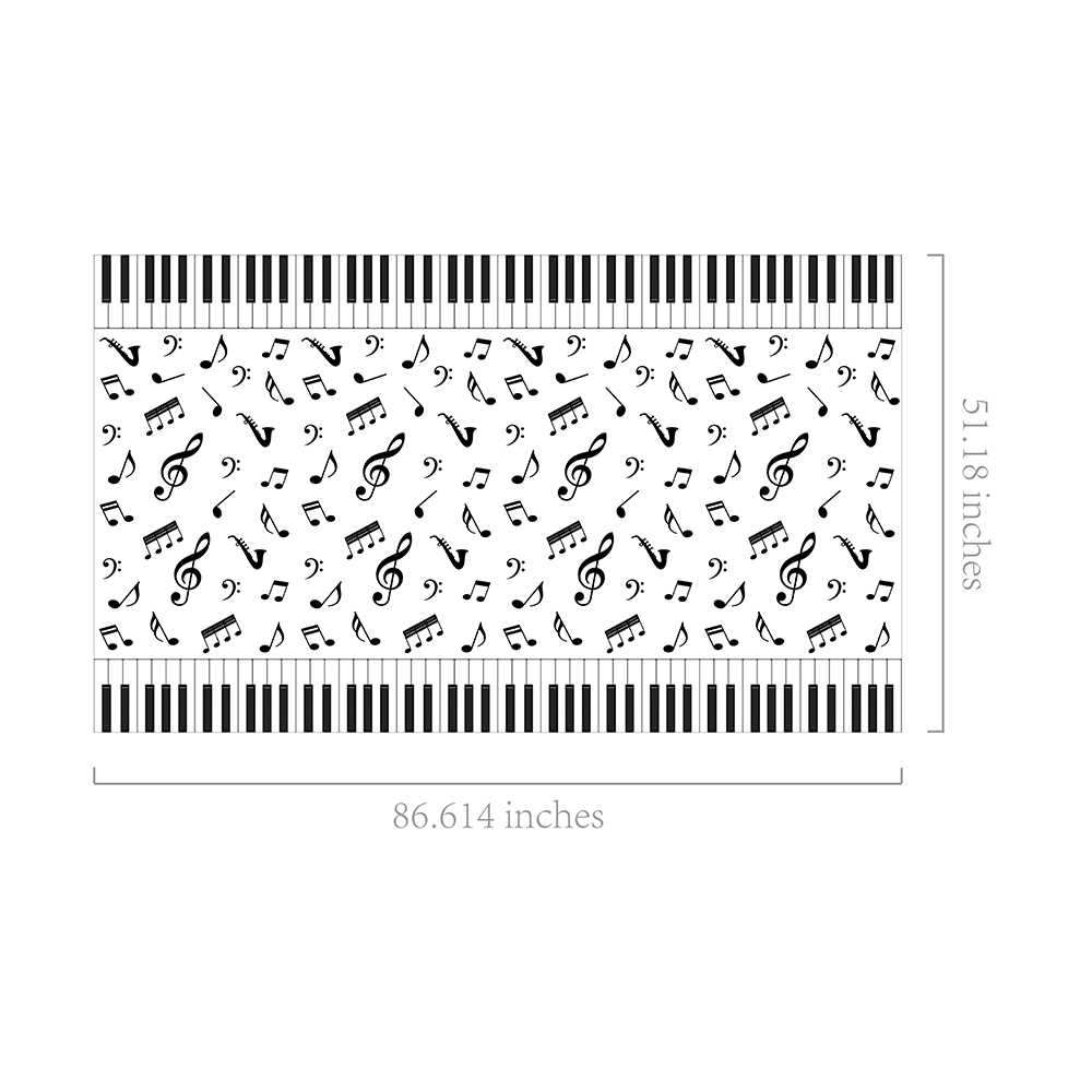 1pc Musical Note Tablecloth Di - Table Cloth Disposable のレビューと価格