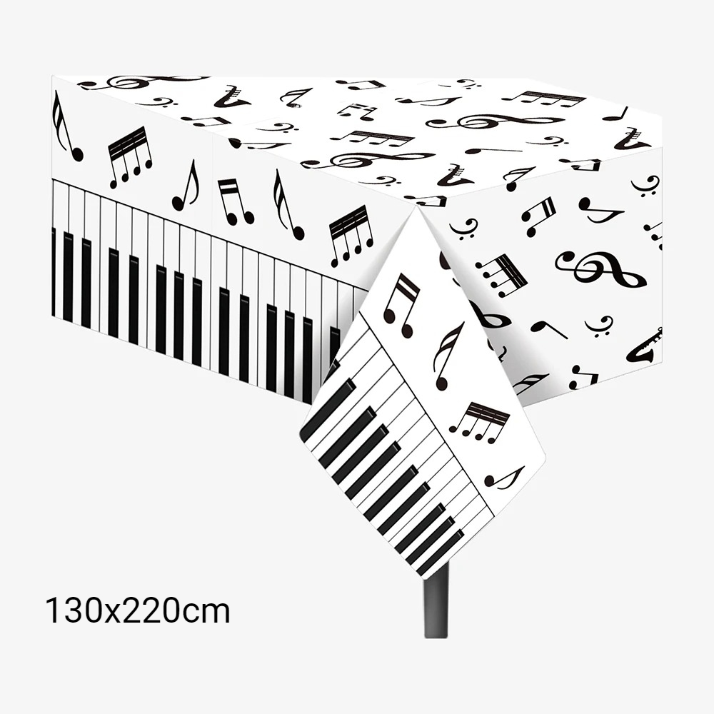1pc Musical Note Tablecloth Di - Table Cloth Disposable のレビューと価格