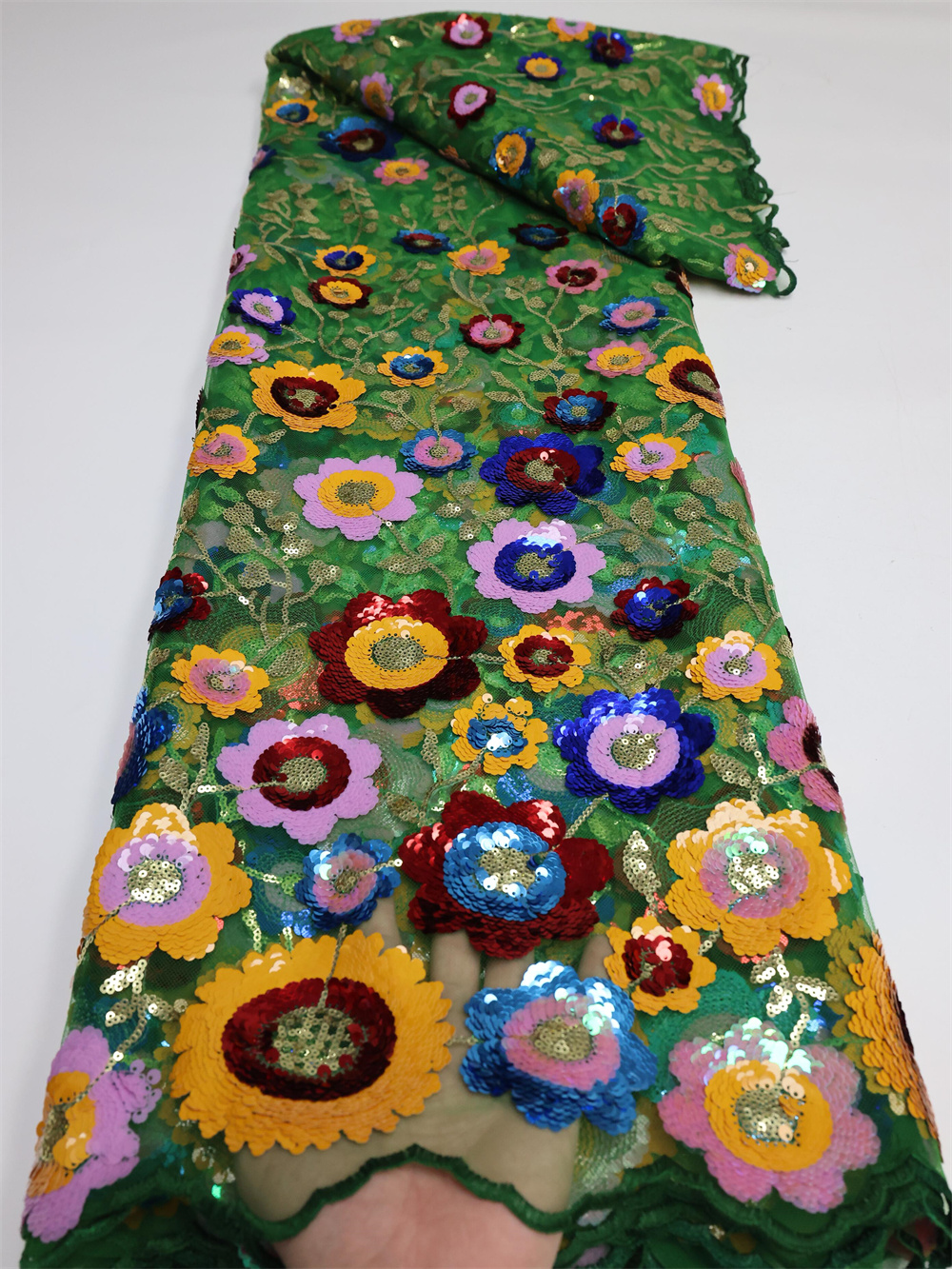 Mesh African Lace Fabric 2025  - Glitter Tablecloth のレビューと価格