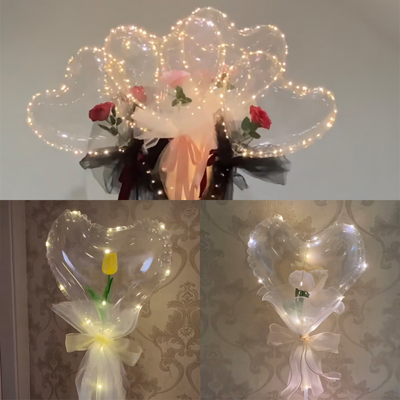 1 Set LED Clear Balloon Transp - Led Balloon Light のレビューと価格