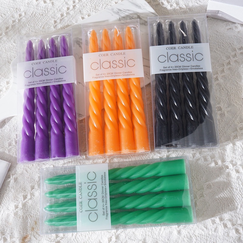 4pcs 20cm Plain Twisted Ribbed - Centerpiece Stick のレビューと価格
