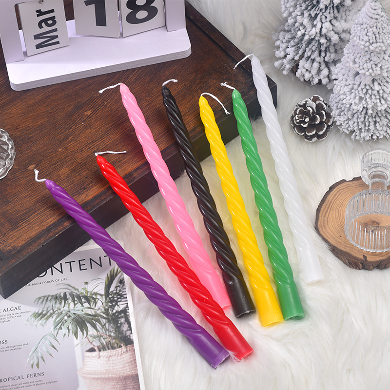 4pcs 20cm Plain Twisted Ribbed - Centerpiece Stick のレビューと価格