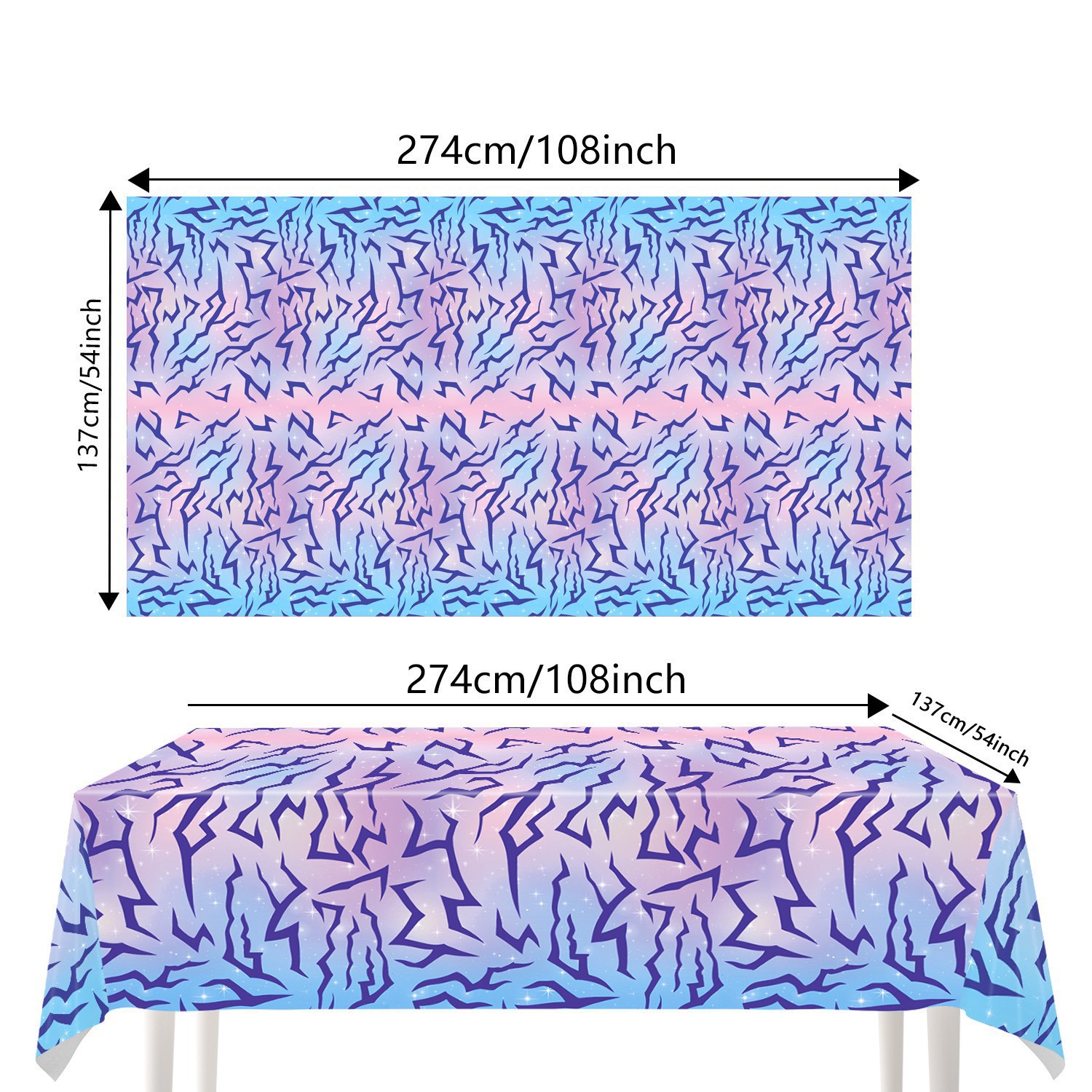 Lightning Printed Tablecloth D - Table Cloth Disposable のレビューと価格