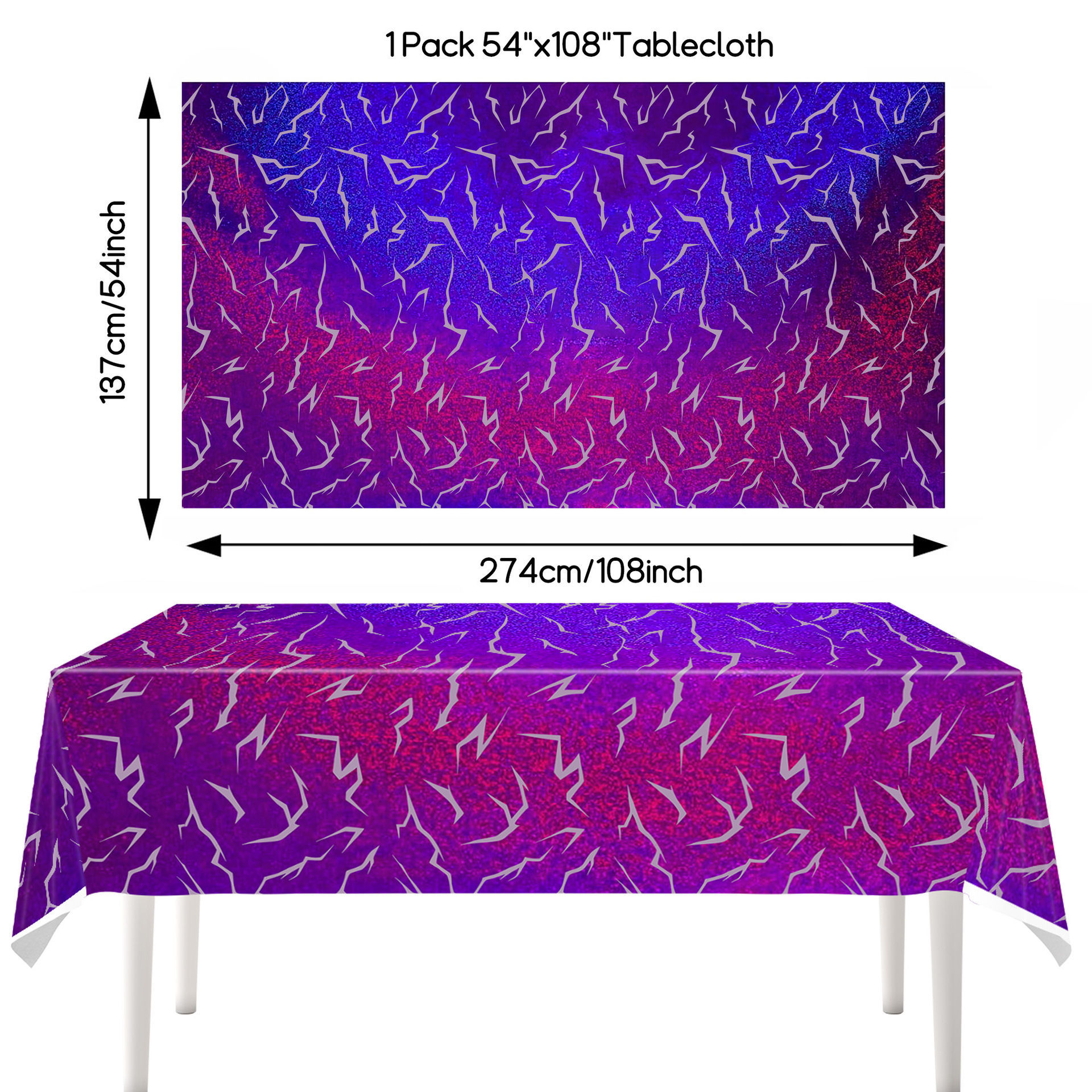 Lightning Printed Tablecloth D - Table Cloth Disposable のレビューと価格