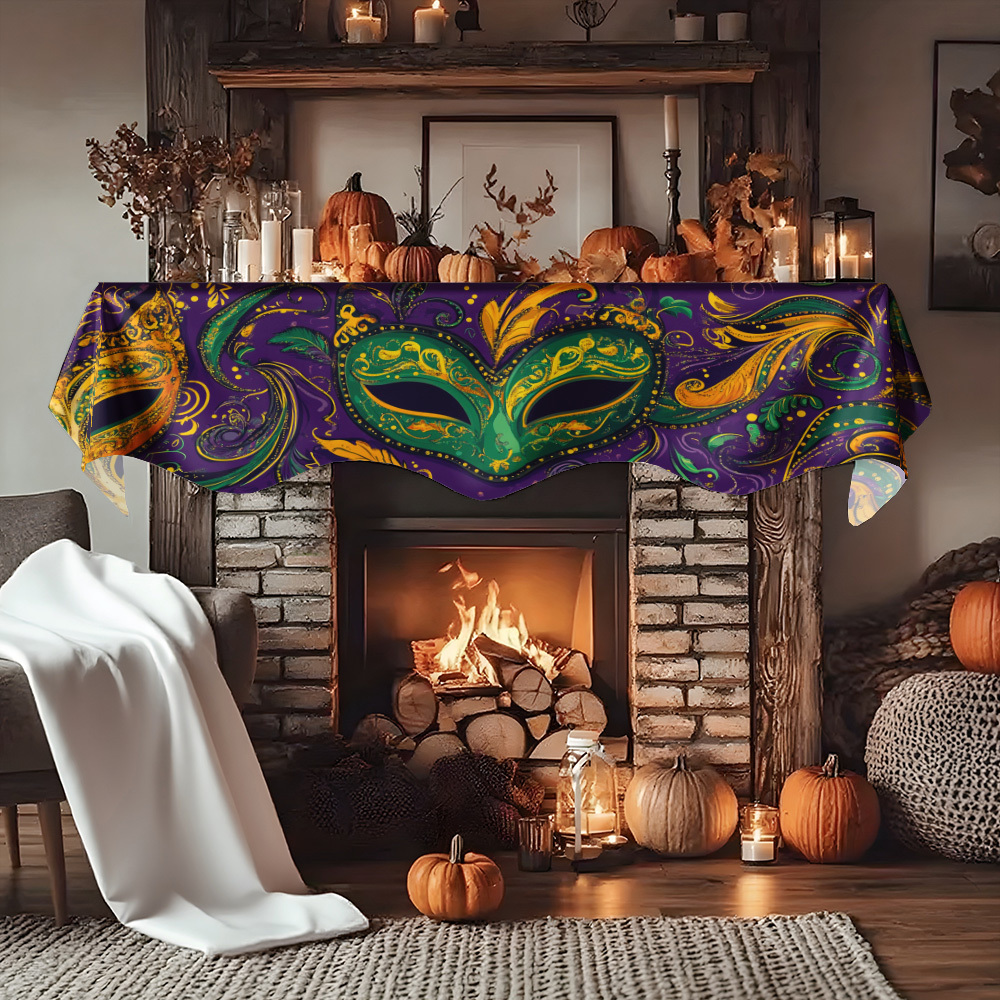 1Pc Carnival Mask Fireplace Sc - Party Banner Gold のレビューと価格
