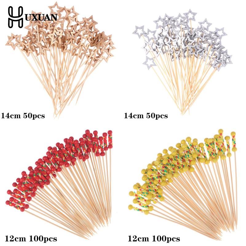 50/100Pcs Star Disposable Bamb - Centerpiece Stick のレビューと価格