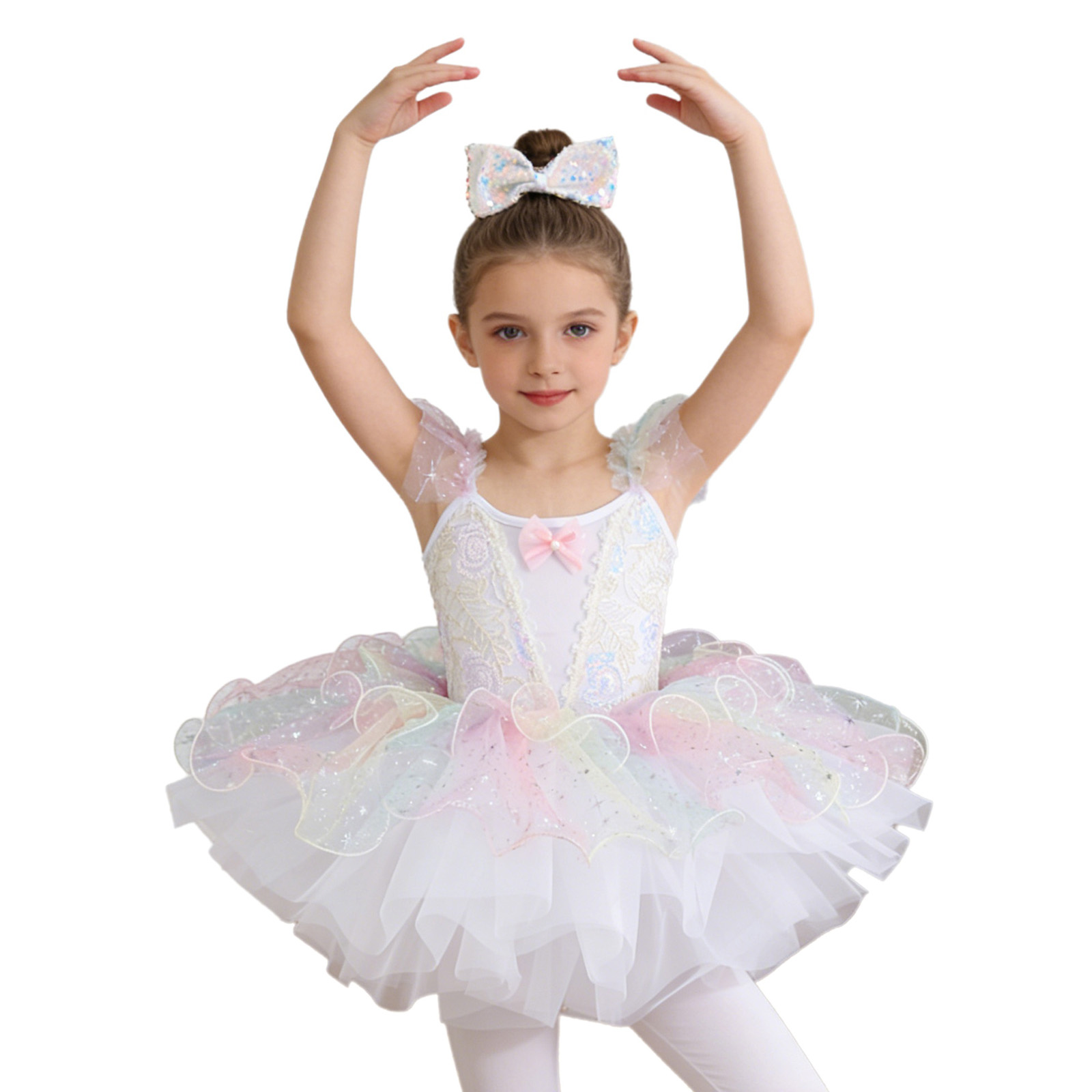 Kids Girls Ballet Dance Dress  - Glitter Tablecloth のレビューと価格