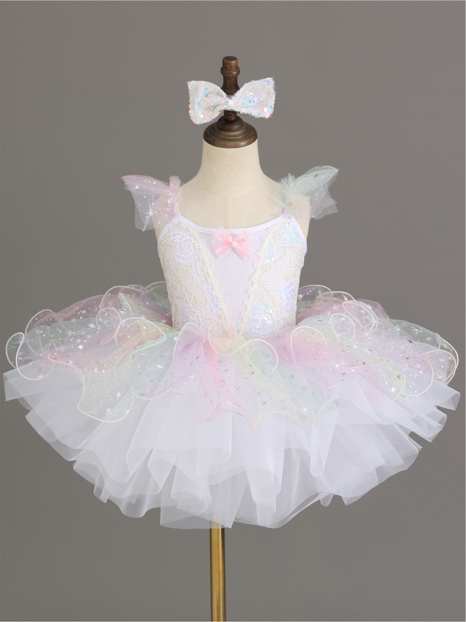 Kids Girls Ballet Dance Dress  - Glitter Tablecloth のレビューと価格