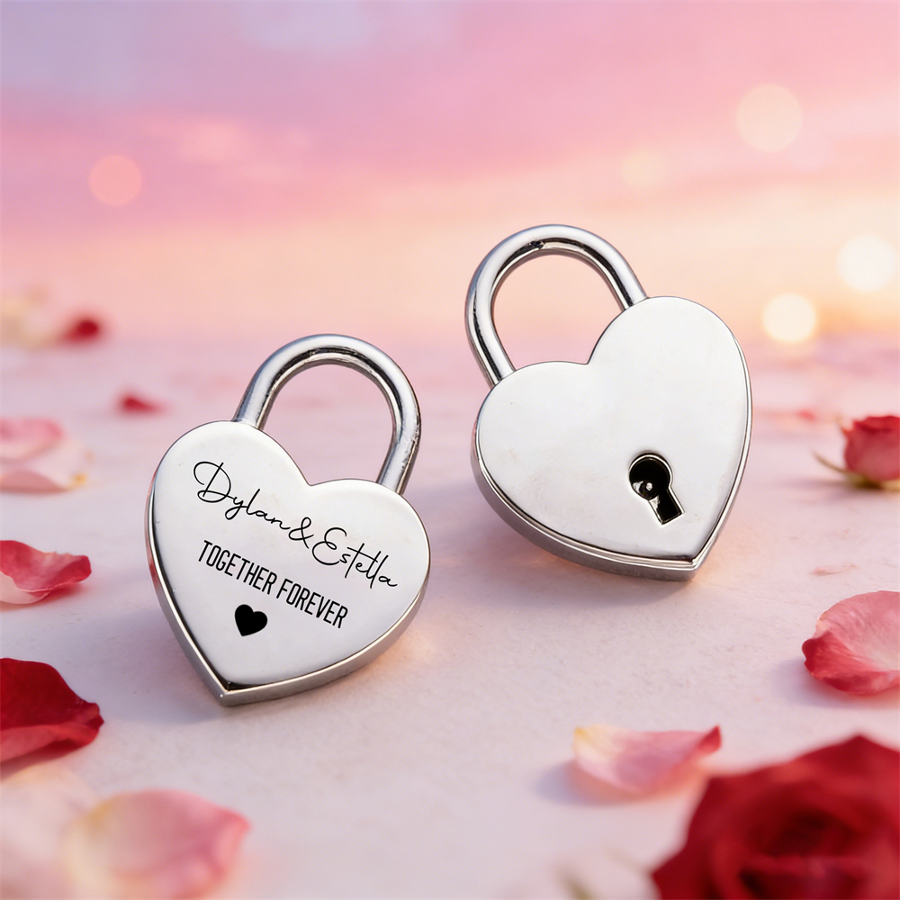 Custom Name Heart-Shaped Padlo - Event Party のレビューと価格