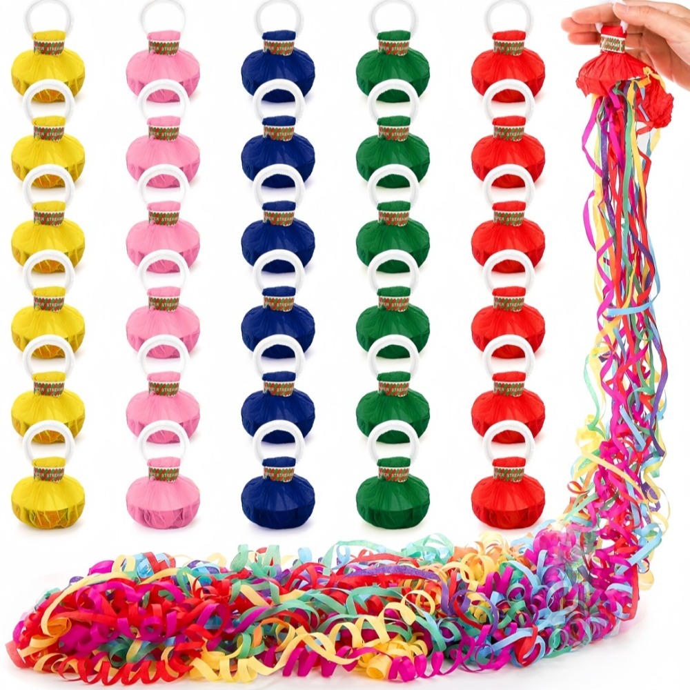 10pcs Hand Throwing Ribbon Pul - Confetti Cannon Tube のレビューと価格