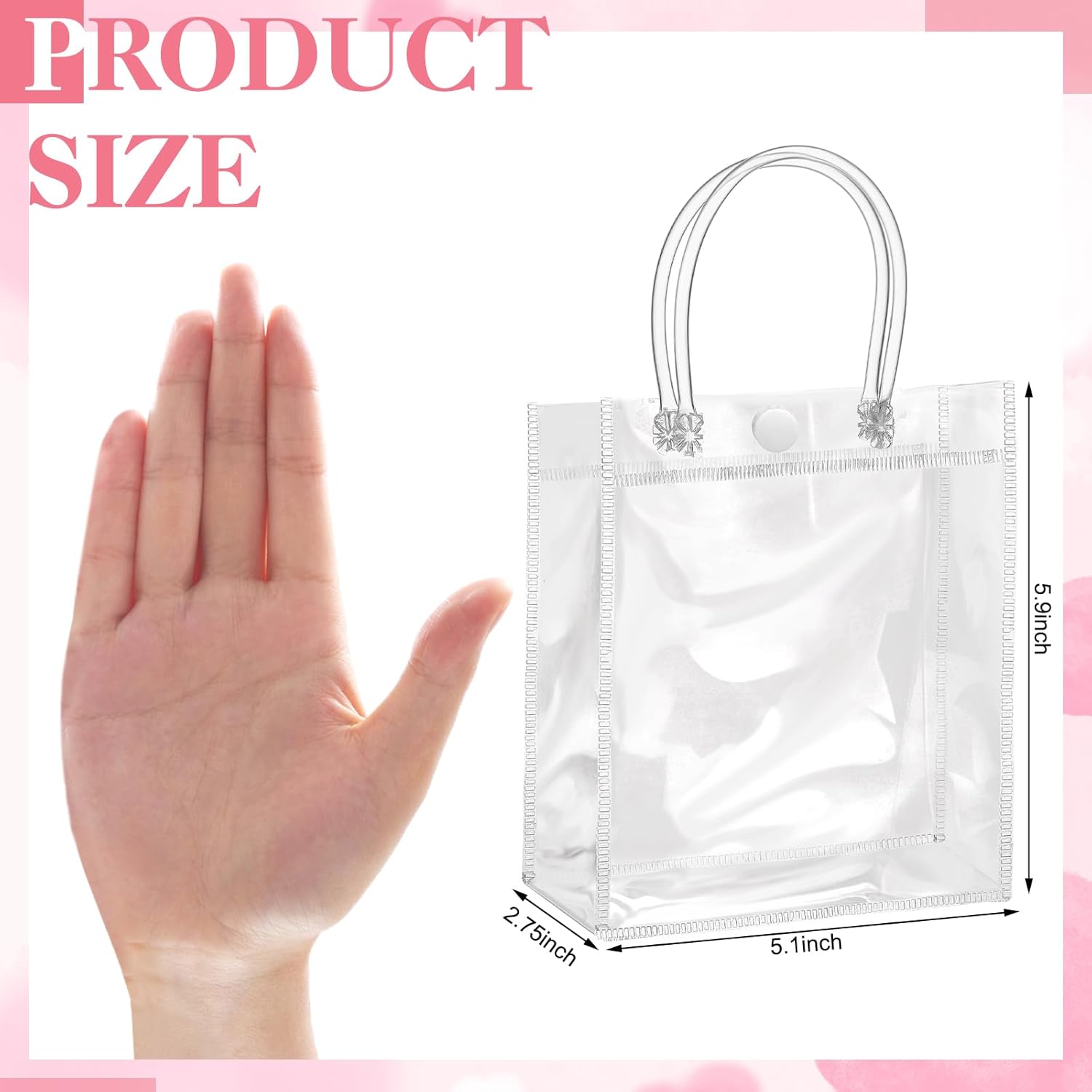 Clear Plastic Gift Bags with H - Party Favor Bag のレビューと価格