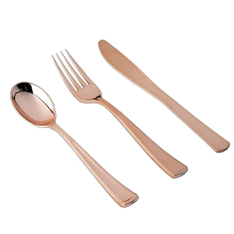 Rose Gold Party Tableware Kit  - Paper Straw Color のレビューと価格