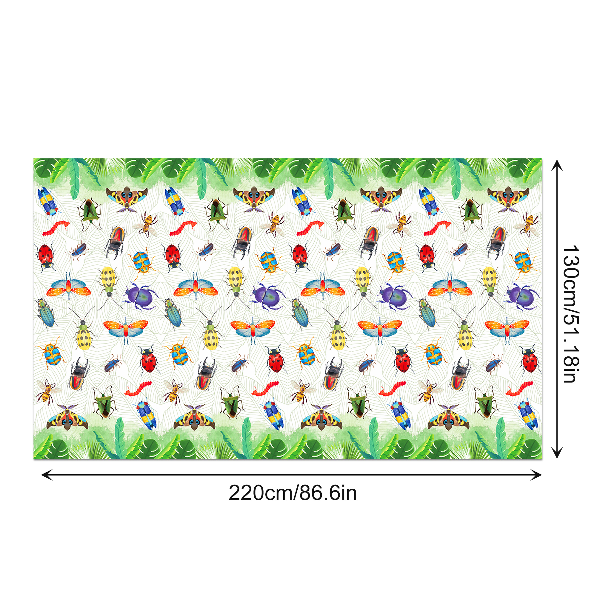 130*220cm Cartoon Spring Insec - Table Cloth Disposable のレビューと価格