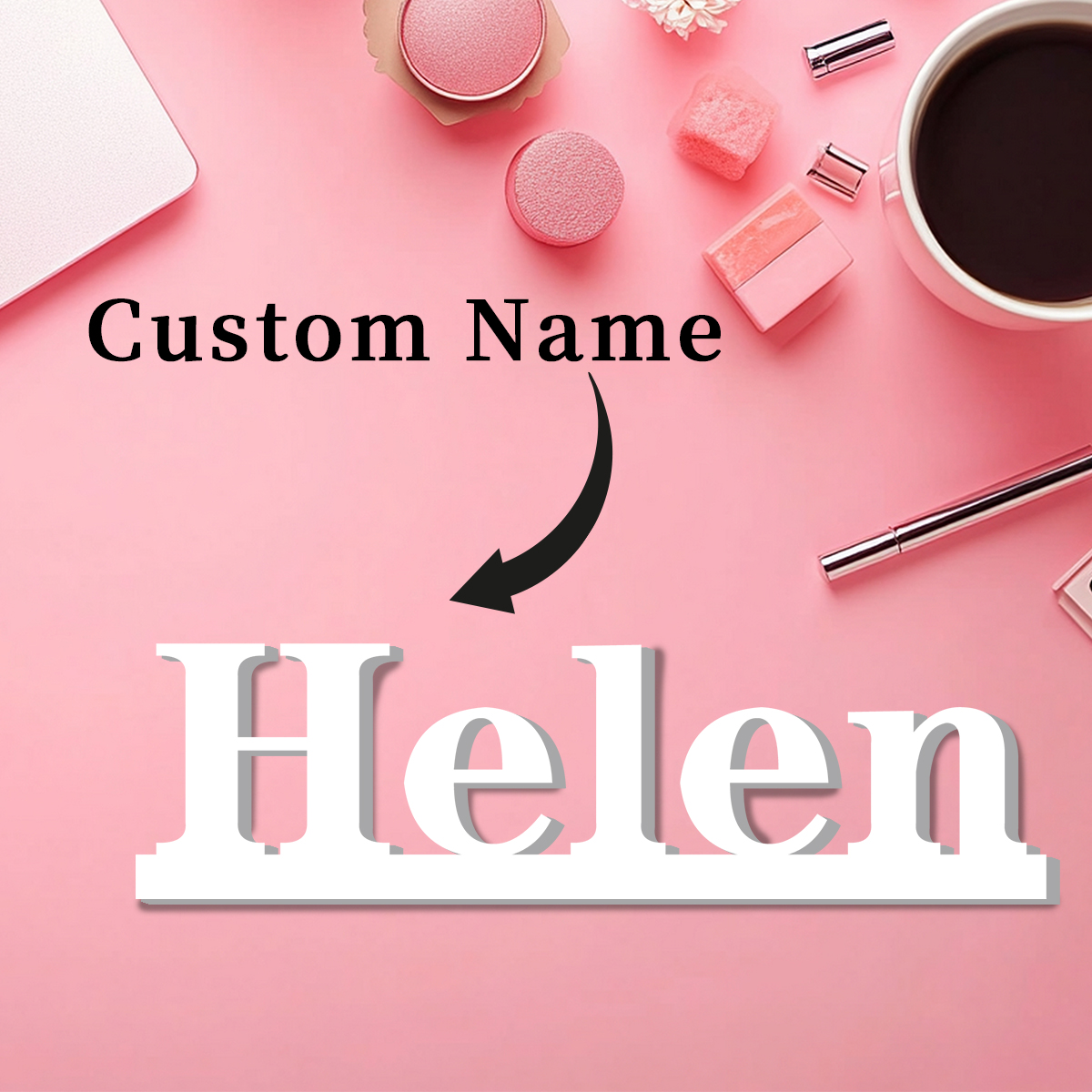 1pc Custom Text Sign,Name Deco - Event & Party Supply Photos のレビューと価格