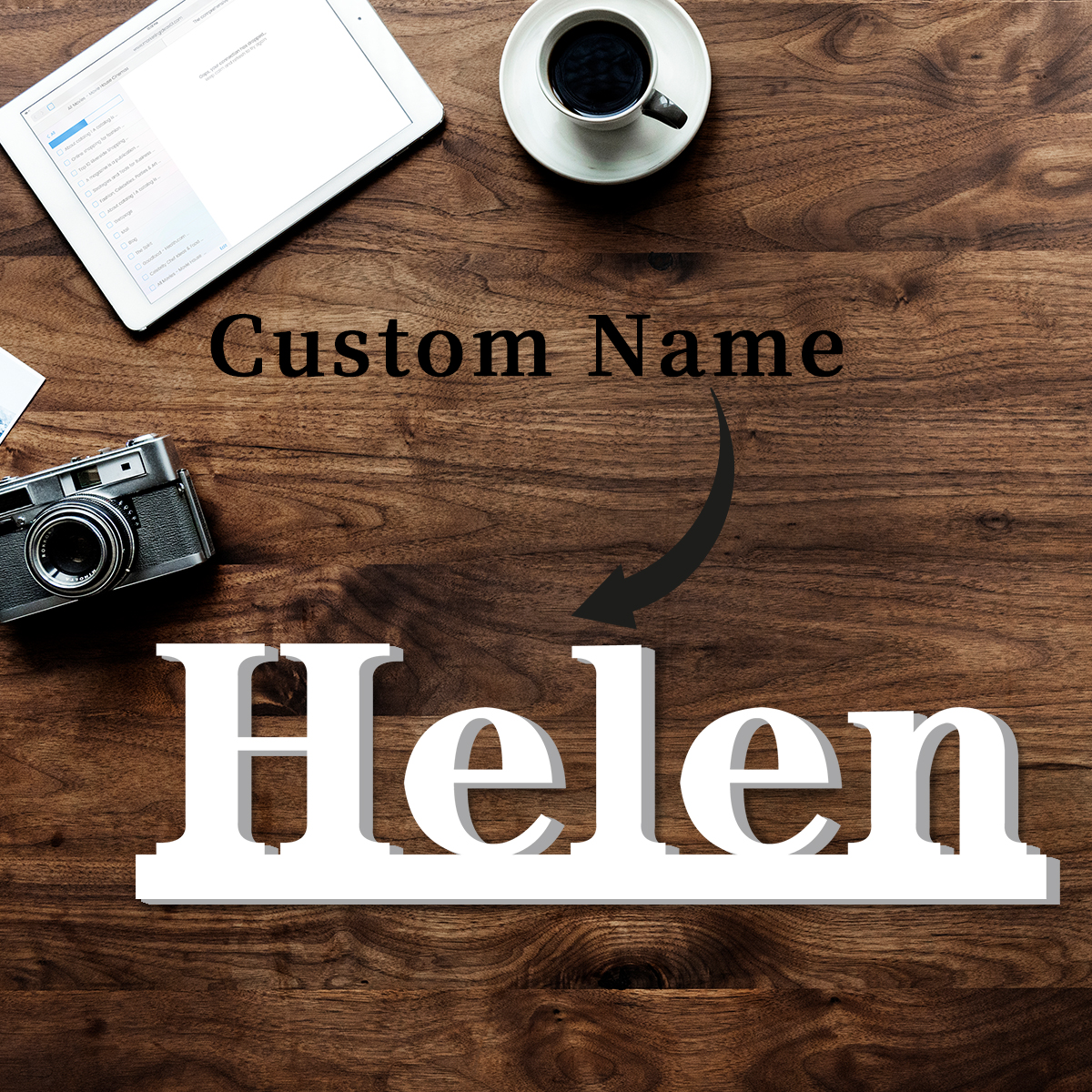 1pc Custom Text Sign,Name Deco - Event & Party Supply Photos のレビューと価格