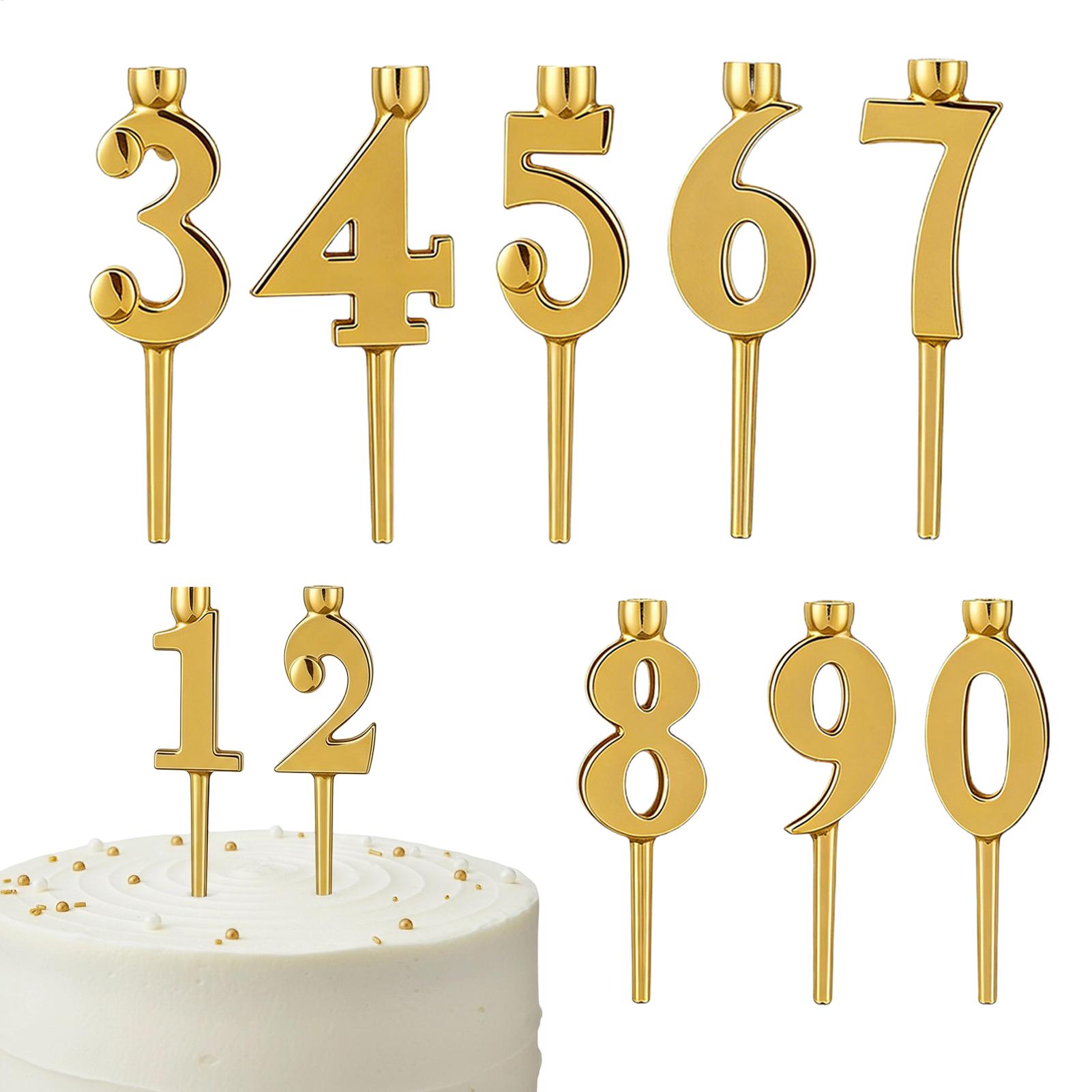 Number Candle Holders 10 Piece - Party Event Supply Store のレビューと価格