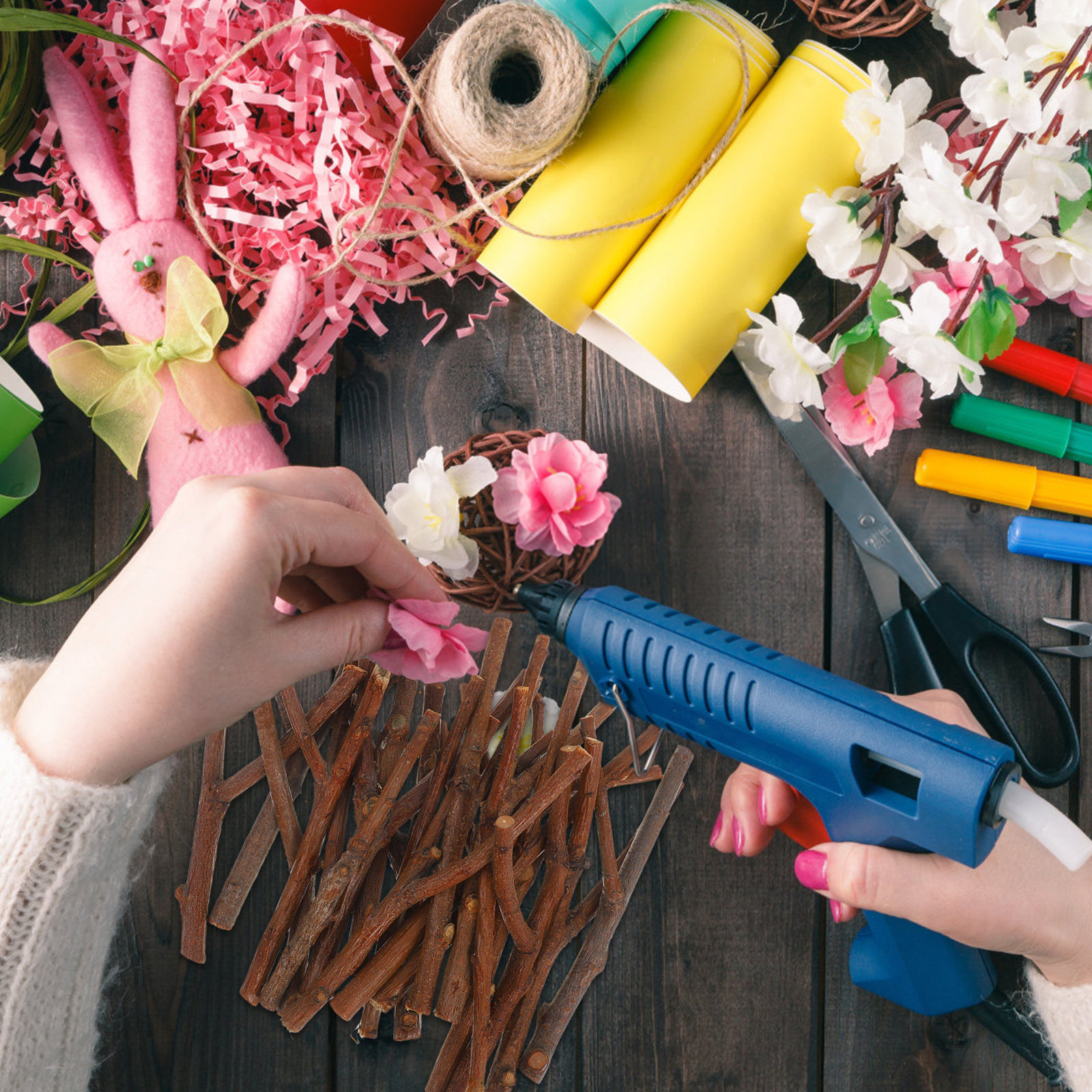 20Pcs Y Shaped Wooden Craft St - Centerpiece Stick のレビューと価格