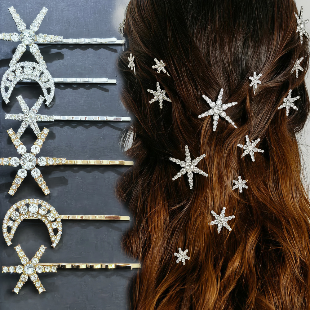 3/4 pcs set Crystal Star Hairp - Event Suppliers のレビューと価格