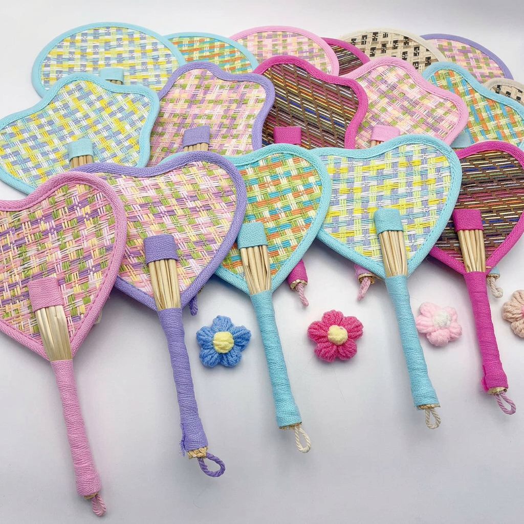 Portable Cooling Fan Colorful  - Paper Straw Color のレビューと価格