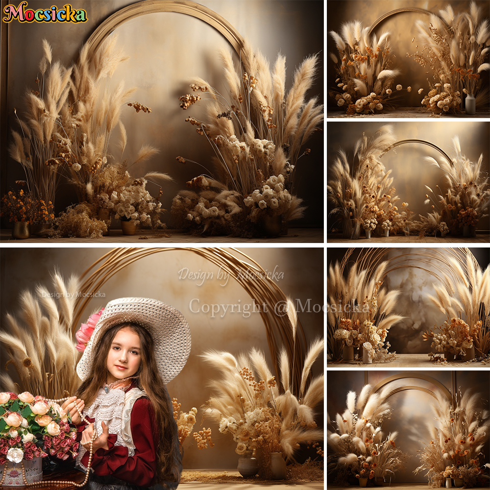Mocsicka Boho Retro Brown Phot - Dessert Table Backdrop のレビューと価格
