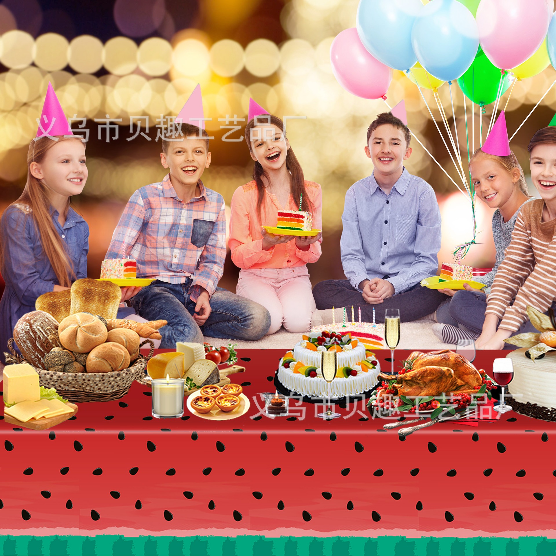 Summer Watermelon Party Tablec - Table Cloth Disposable のレビューと価格