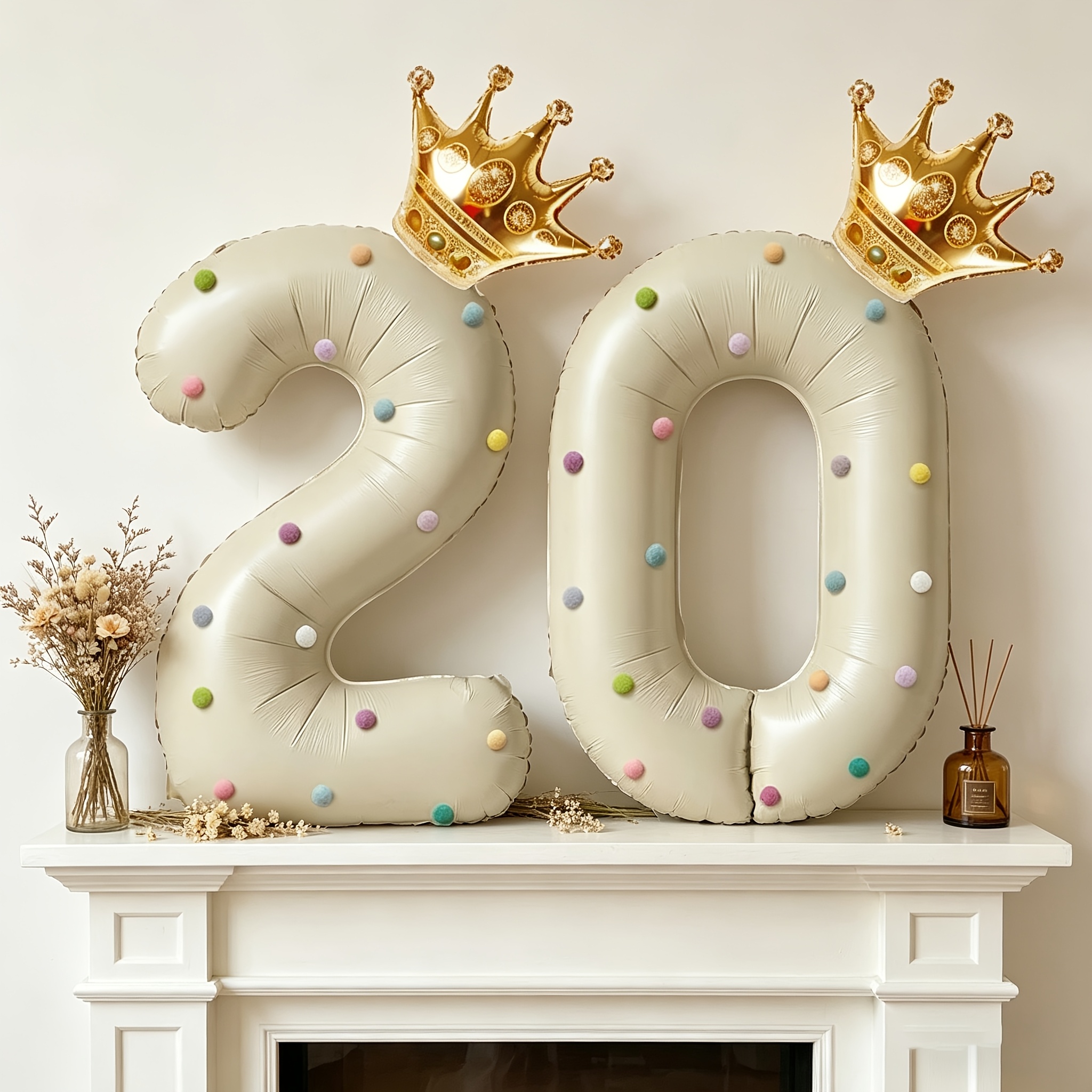 Large 40inch Cream-Colored Num - Party Event Supply Store のレビューと価格