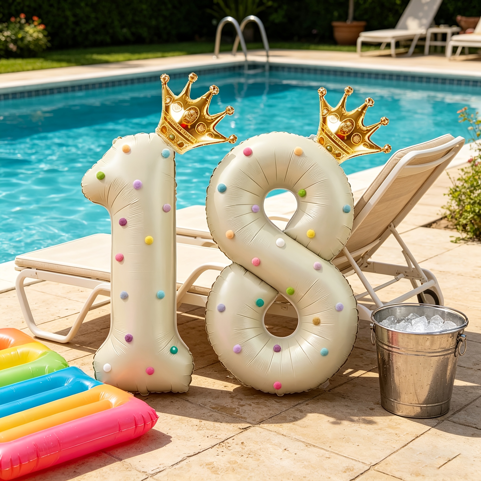 Large 40inch Cream-Colored Num - Party Event Supply Store のレビューと価格