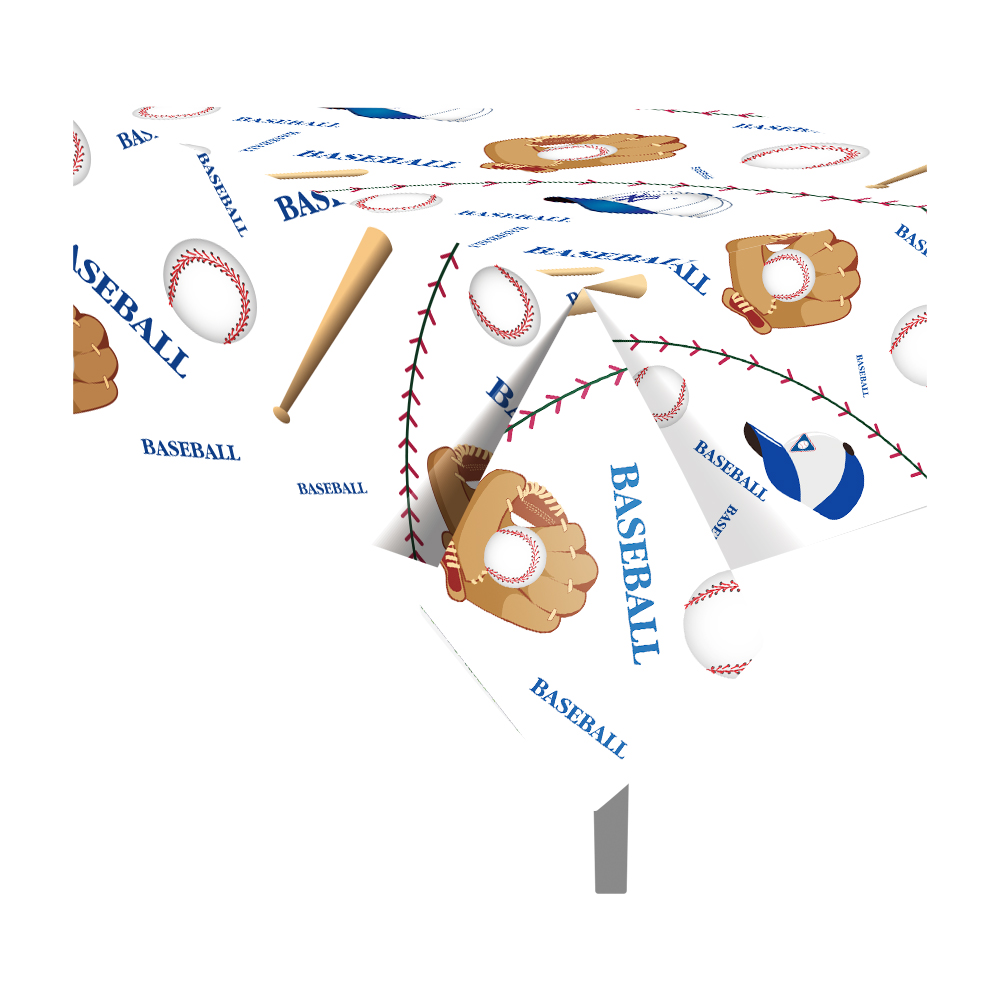 130x220cm Baseball Sports Disp - Table Cloth Disposable のレビューと価格