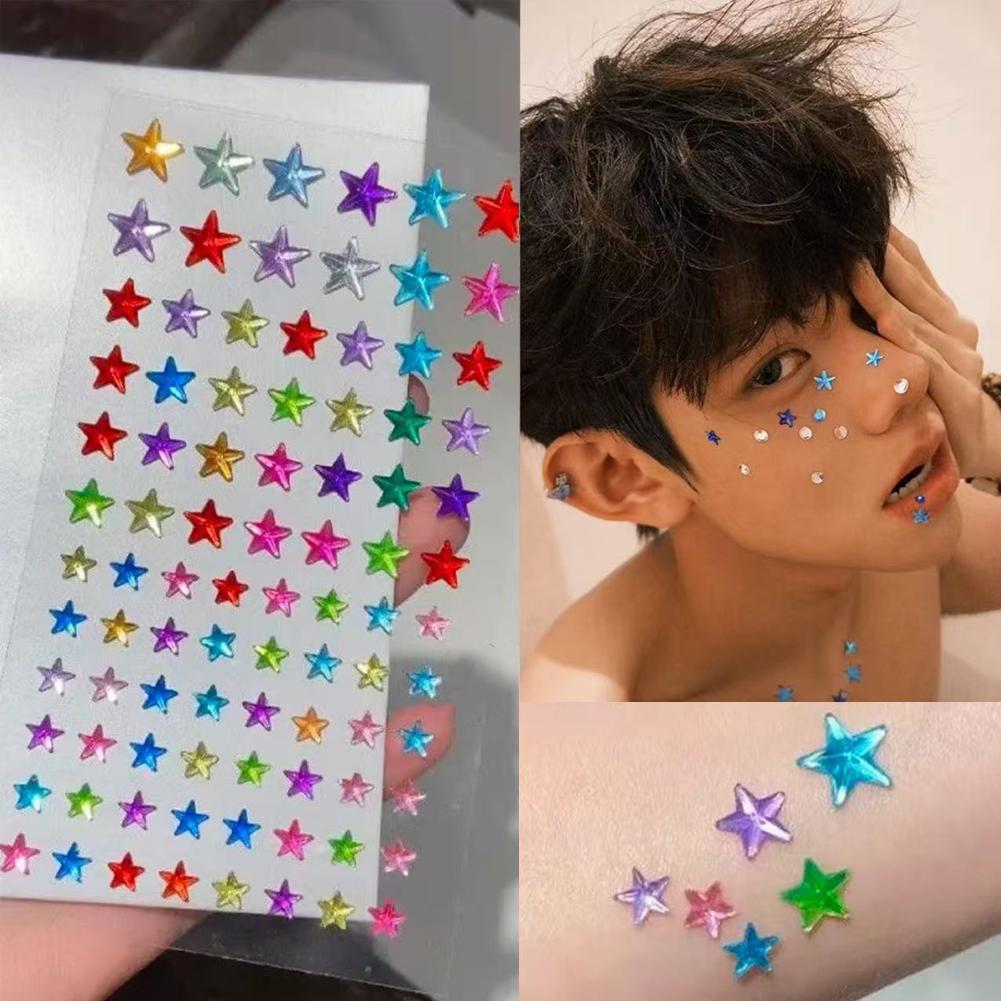 Self-Adhesive Face Rhinestones - Event Party のレビューと価格