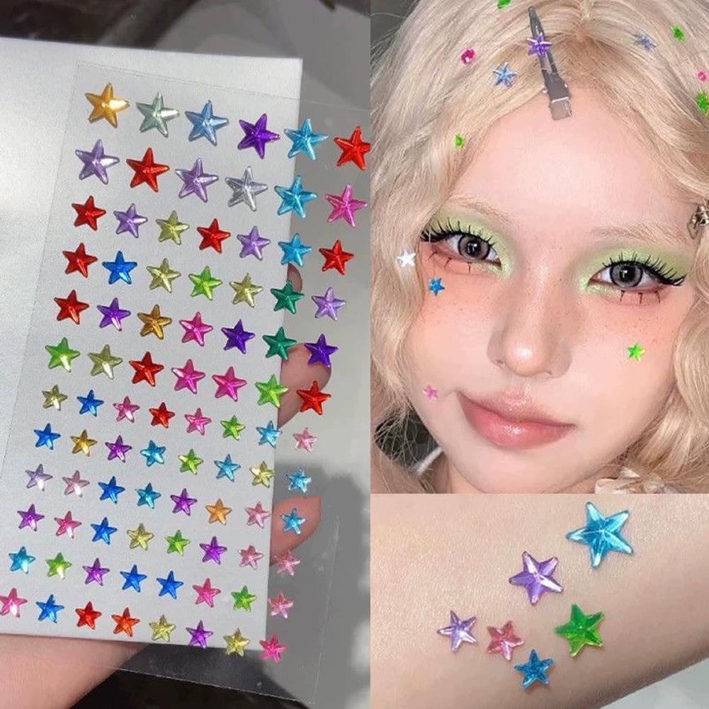 Self-Adhesive Face Rhinestones - Event Party のレビューと価格