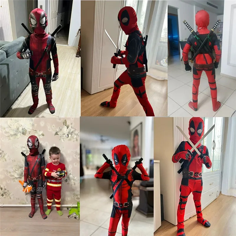 3-12Y Kids Deadpool Costume wi - Party Favor Bag のレビューと価格