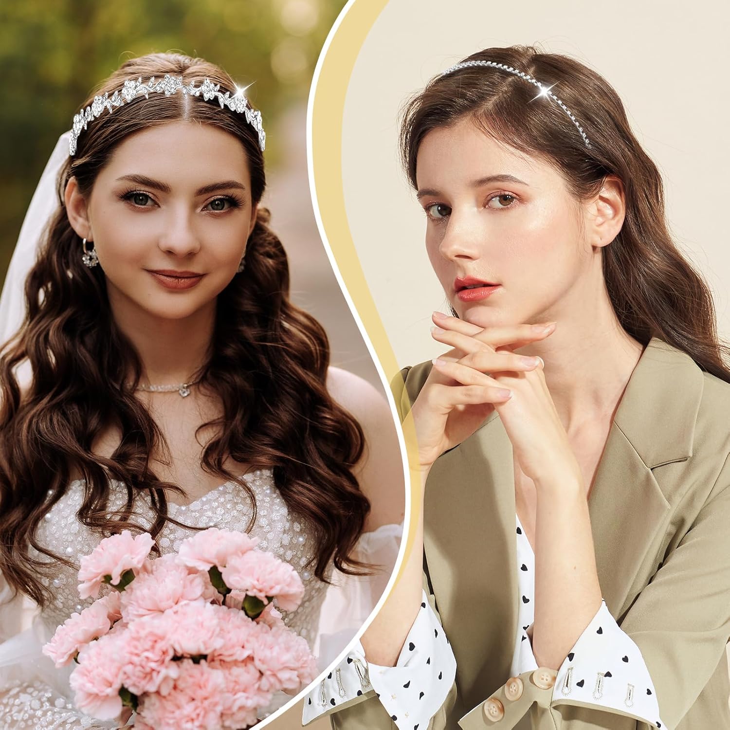 4 Pcs Rhinestone Headband Set  - Event & Party Supply Photos のレビューと価格