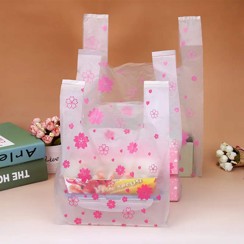 100Pcs/bag Pink Sakura Vest Ba - Event Party Shop のレビューと価格