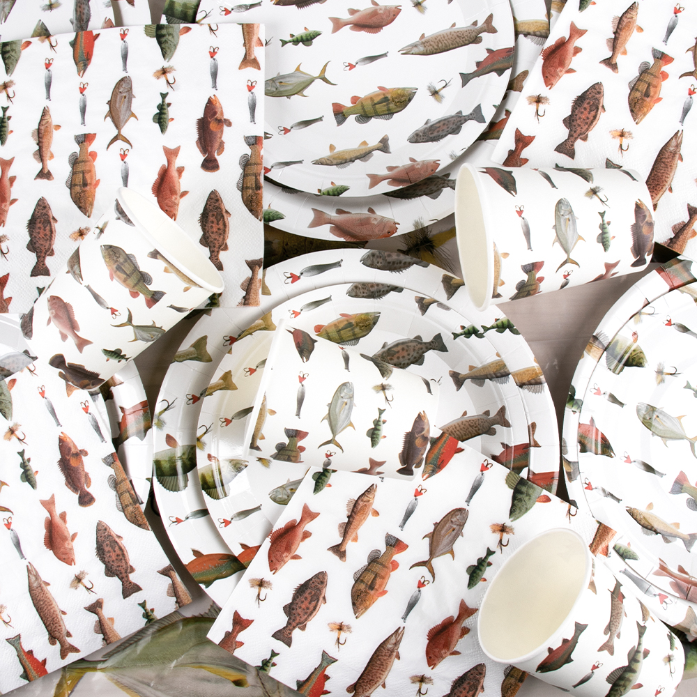 Fishing Themed Party Disposabl - Table Cloth Disposable のレビューと価格