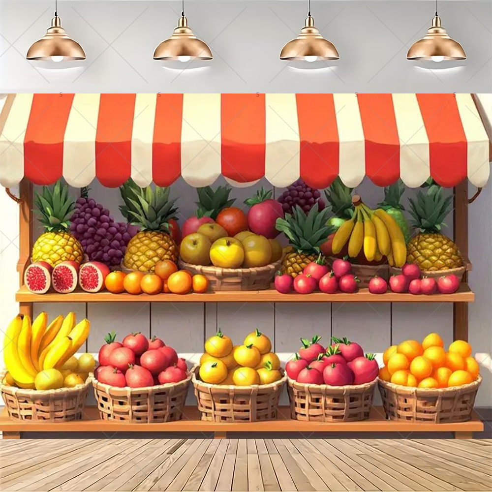 Colorful Supermarket Shelf Bac - Party Event Supply Store のレビューと価格