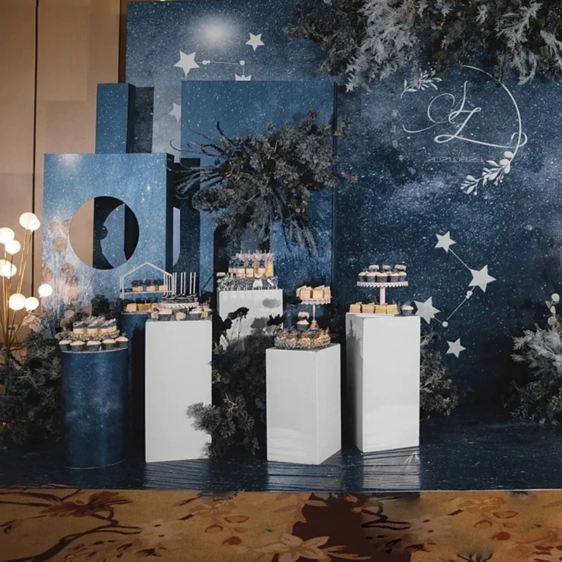 White Column Flower Vase 10pcs - Dessert Table Backdrop のレビューと価格