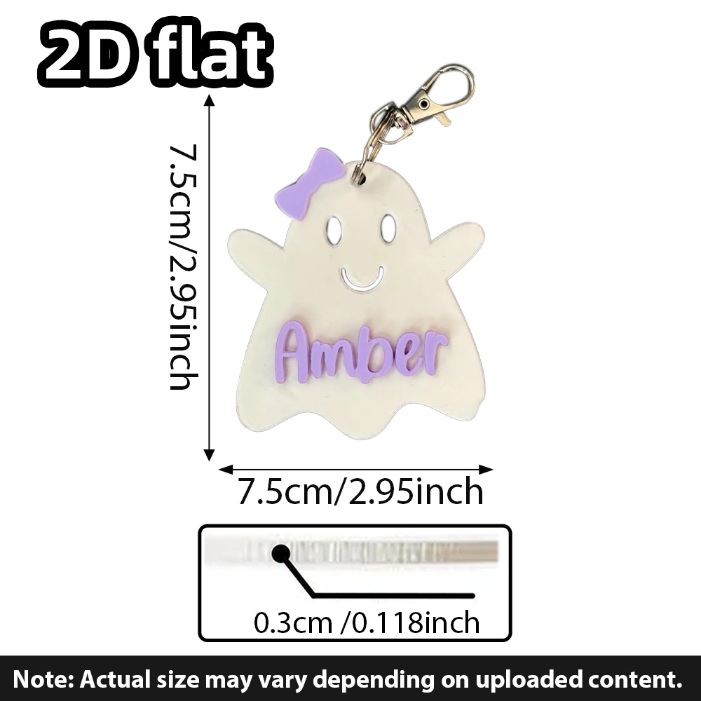 Personalized Ghost Keychain, G - Party Favor Bag のレビューと価格
