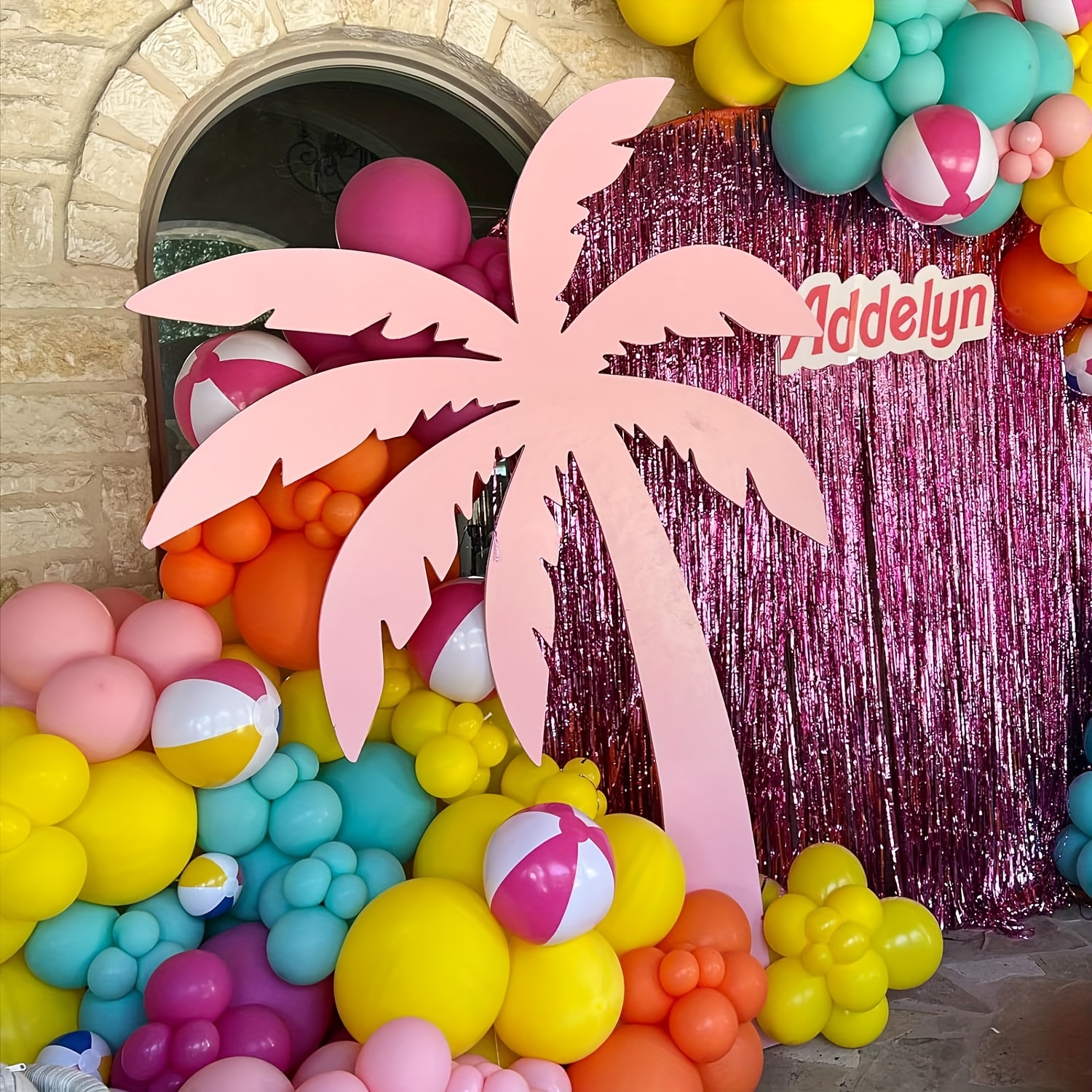 130pcs Pink Yellow Orange Ball - Balloon Arch Kit のレビューと価格