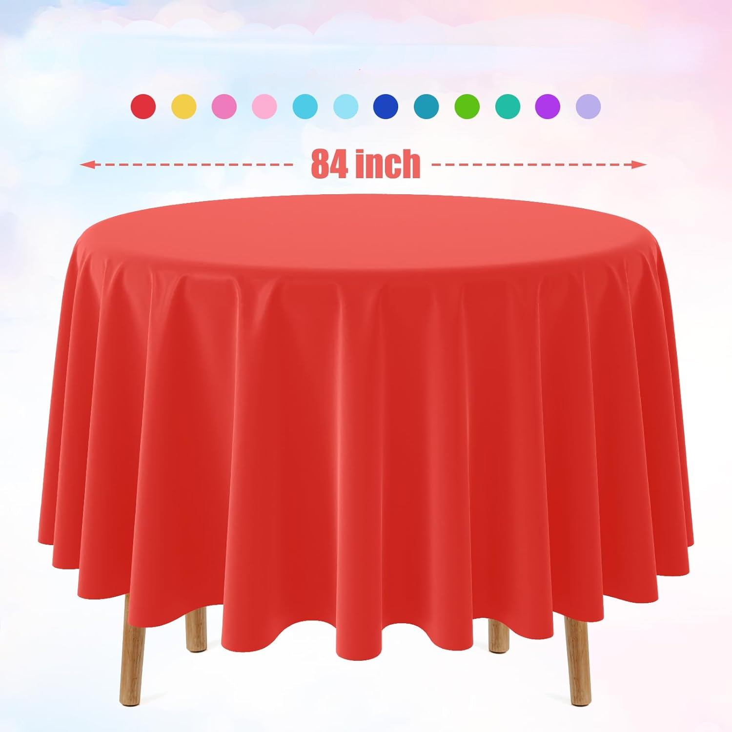 Disposable Round Solid Color T - Table Cloth Disposable のレビューと価格