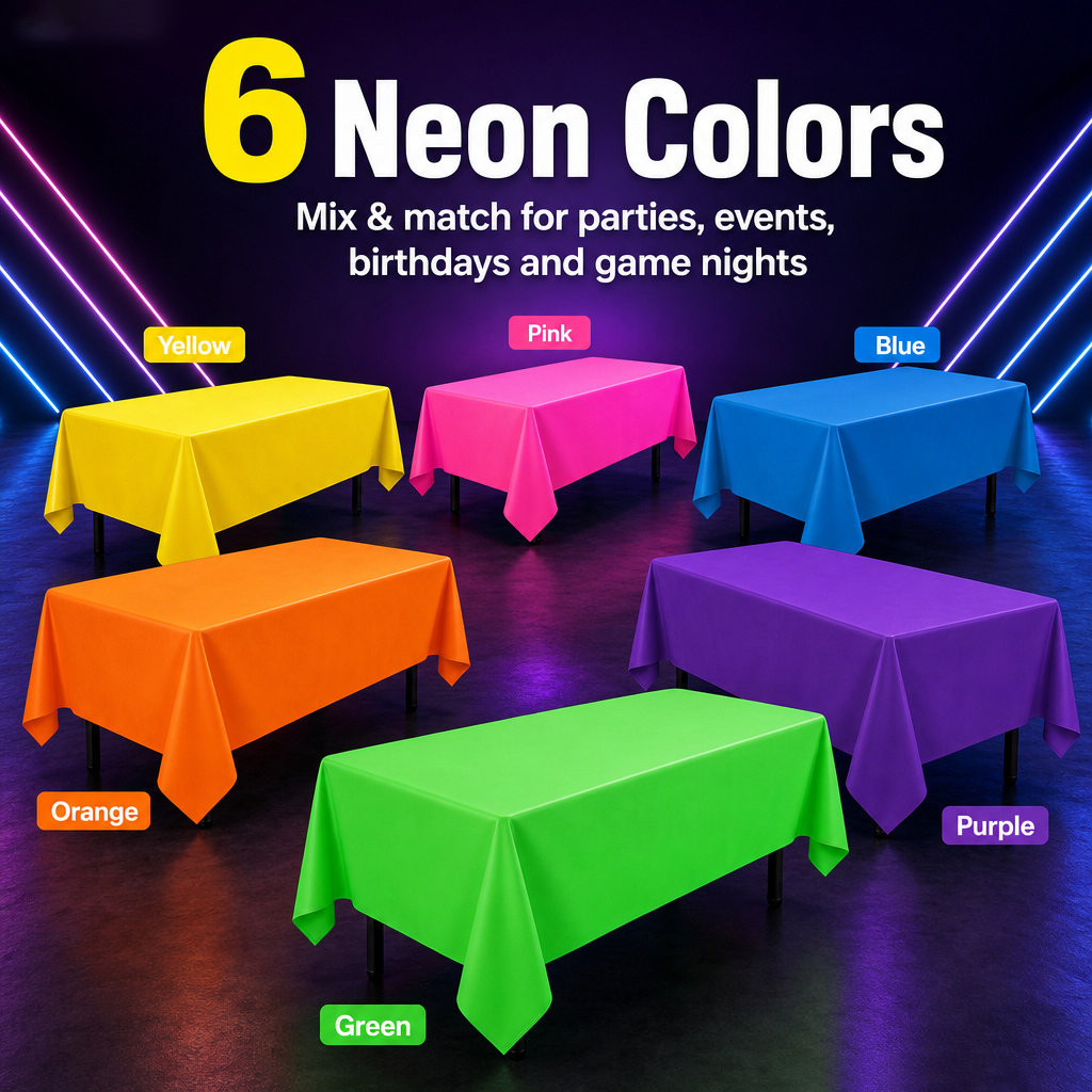 Thickened Macaron Fluorescent  - Table Cloth Disposable のレビューと価格