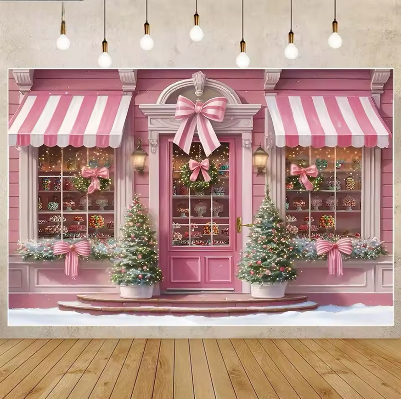 Winter Christmas Window Backgr - Party Event Supply Store のレビューと価格