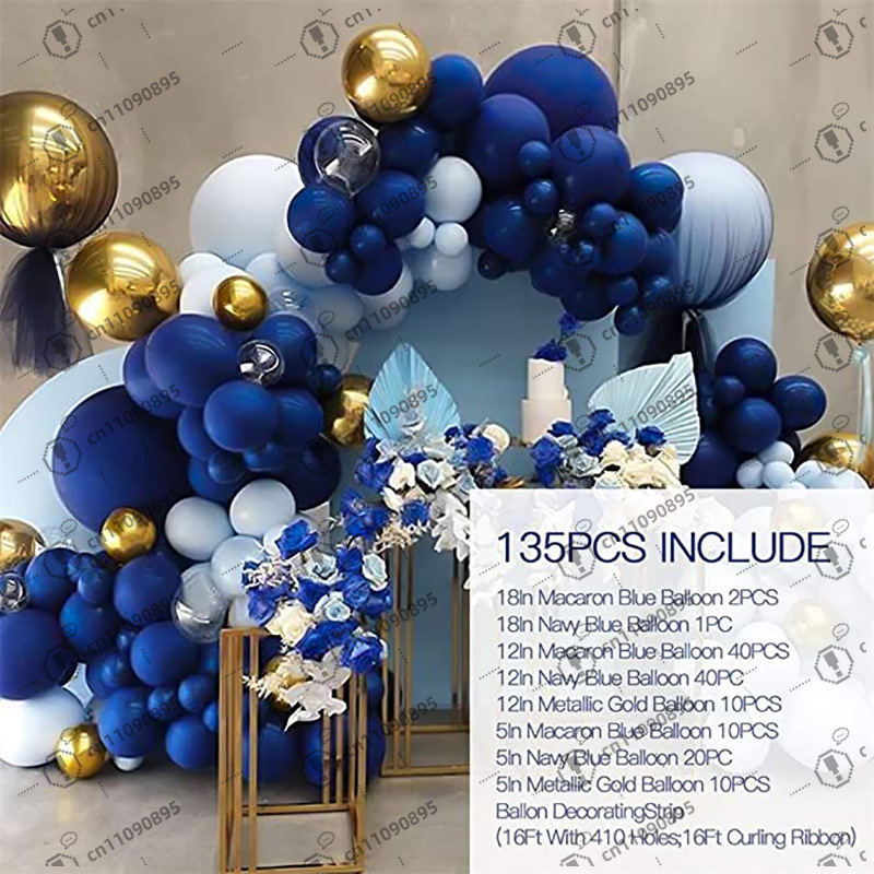 Macaron Blue Balloon Wedding B - Balloon Arch Kit のレビューと価格