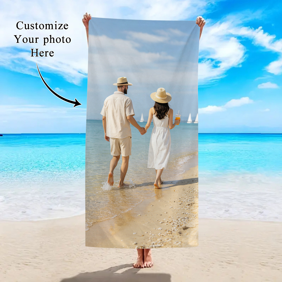 1pc Customized beach towels fo - Event Party のレビューと価格