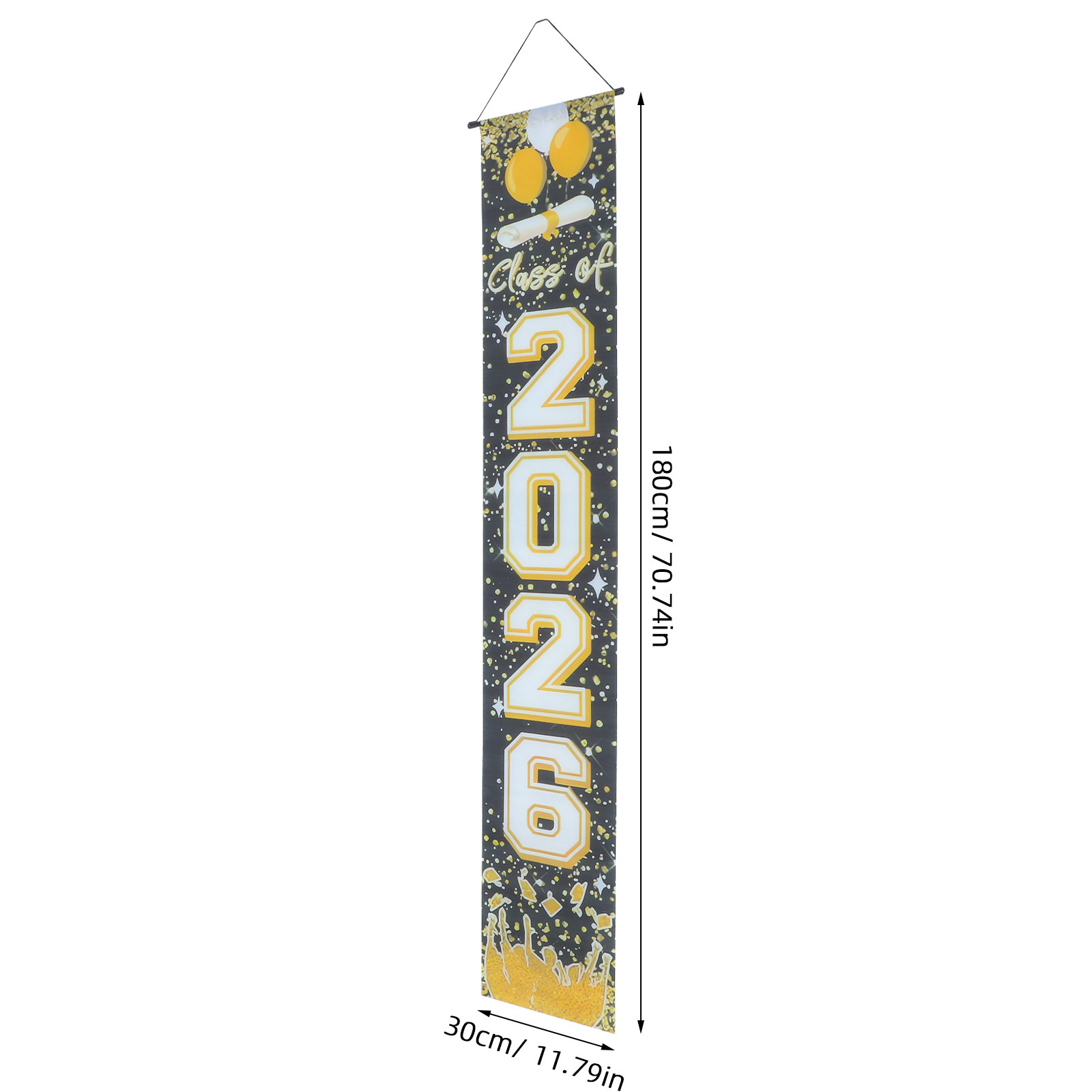 1Pair Graduation Door Couplets - Party Banner Gold のレビューと価格