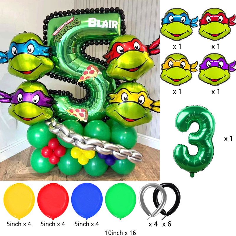 Ninja Turtles Themed Balloon A - Balloon Arch Kit のレビューと価格