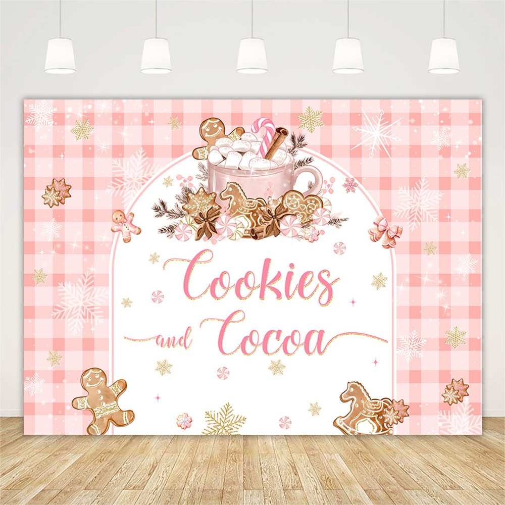 Christmas Gingerbread Baby Sho - Dessert Table Backdrop のレビューと価格