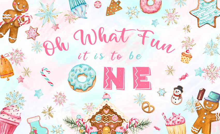 Christmas Gingerbread Baby Sho - Dessert Table Backdrop のレビューと価格