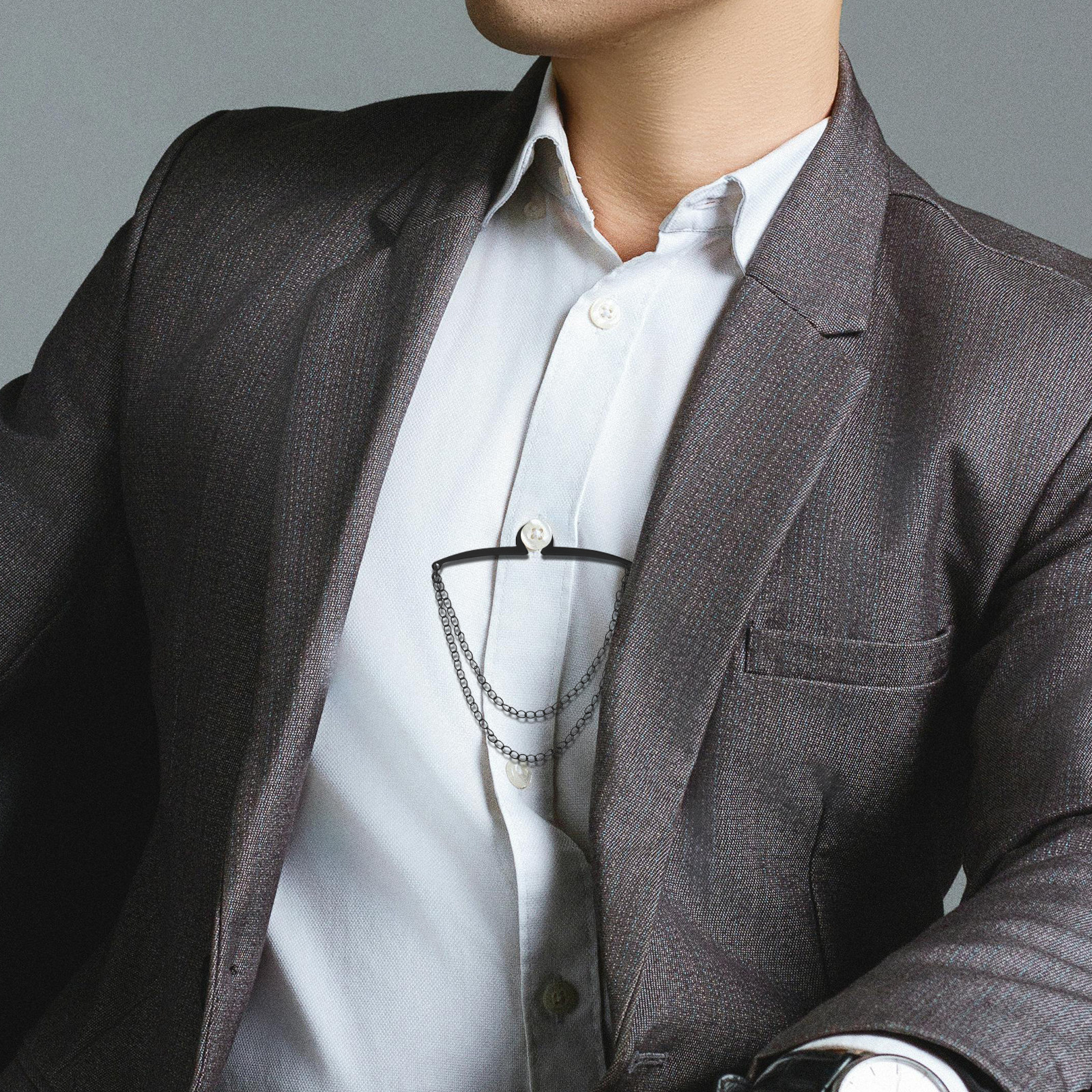 3pcs Shirt Tie Clips For Men C - Event & Party Supply Photos のレビューと価格