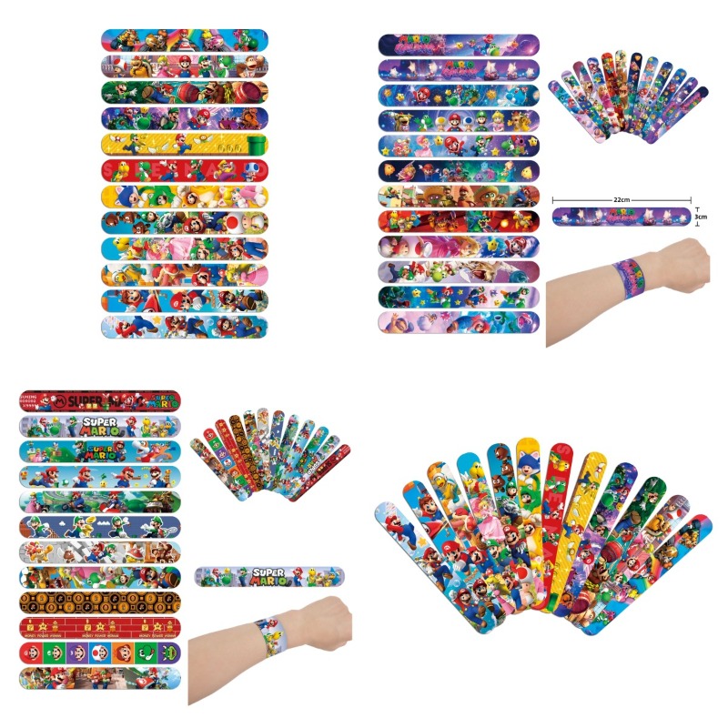 Super Mario PVC Slap Bracelets - Event Supplies のレビューと価格